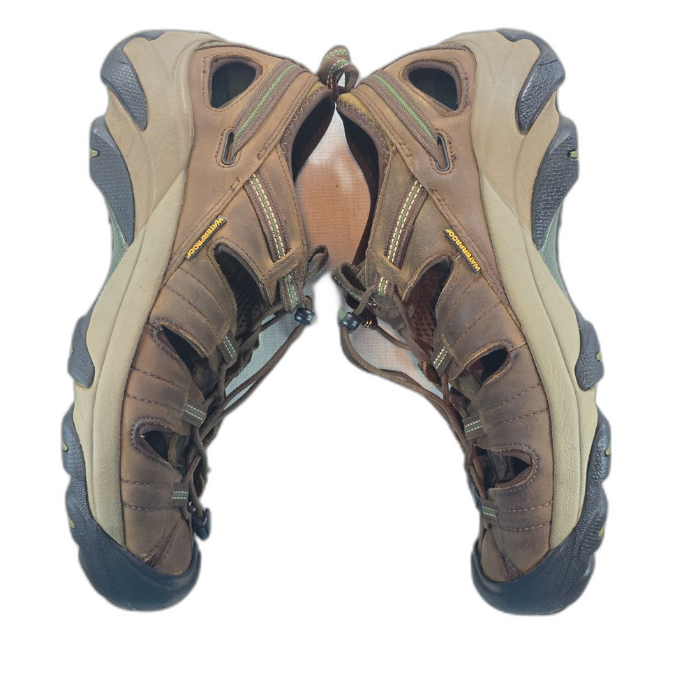 KEEN Arroyo II Men's Size 11.5 Brown Waterproof Leather Hiking Trail Sandals - Picture 4 of 9